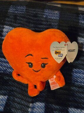 TY Beanie Baby Emoji Heart